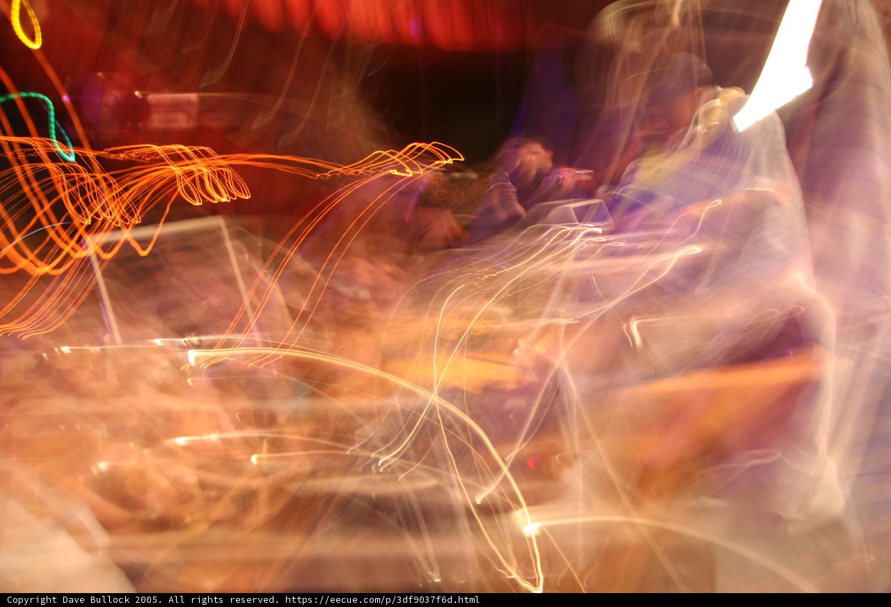 Blurred Nightclub Crowd