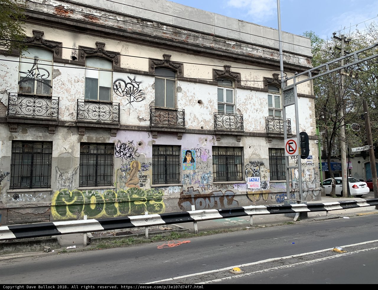 Graffiti on an Urban Building