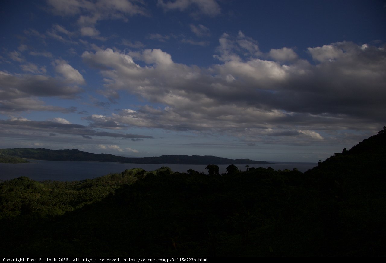 Ocean and Mountain View from the Hilltop