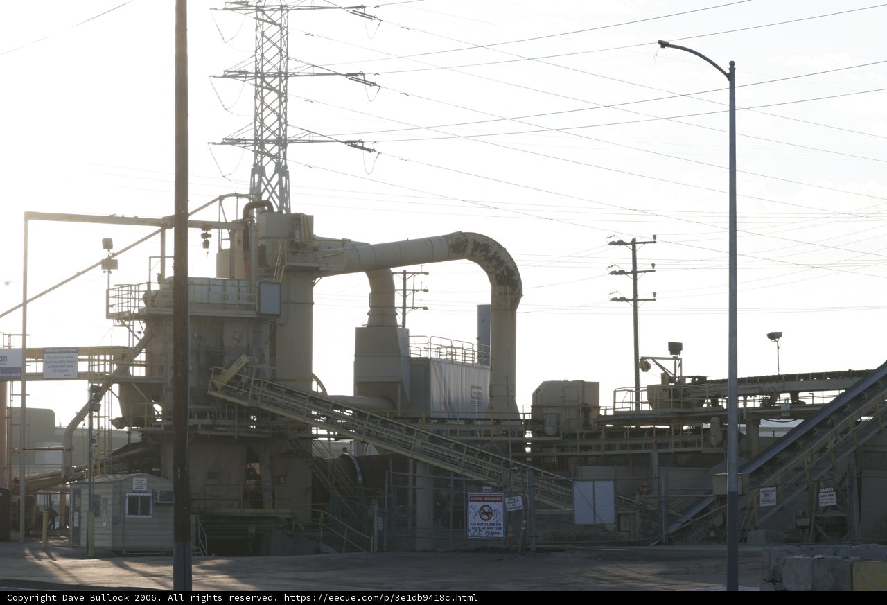 Towering Factory in the Outdoors