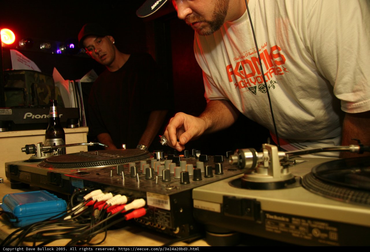 DJ S Takes the Stage in White T-Shirt