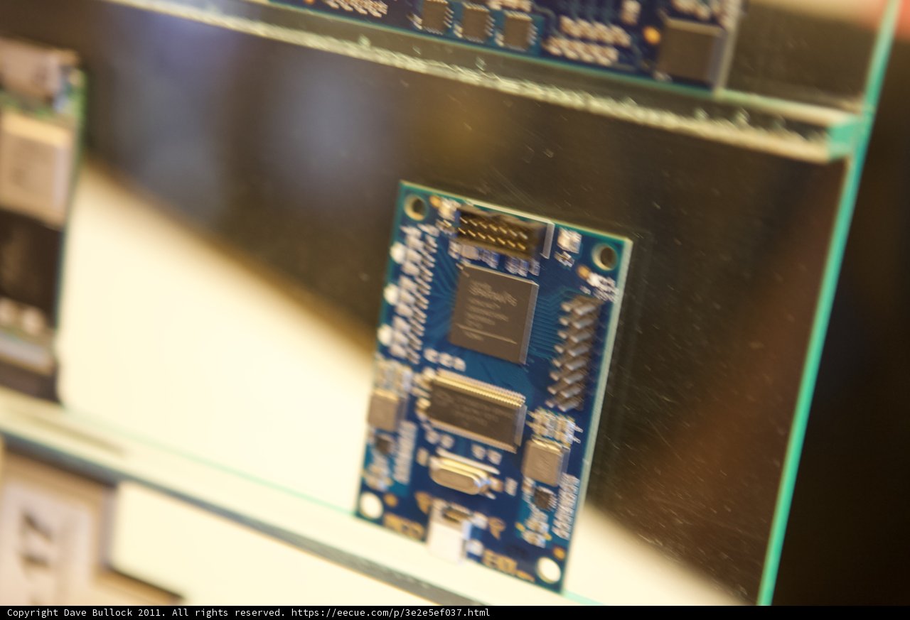 Electronic Device Displayed in Glass Case