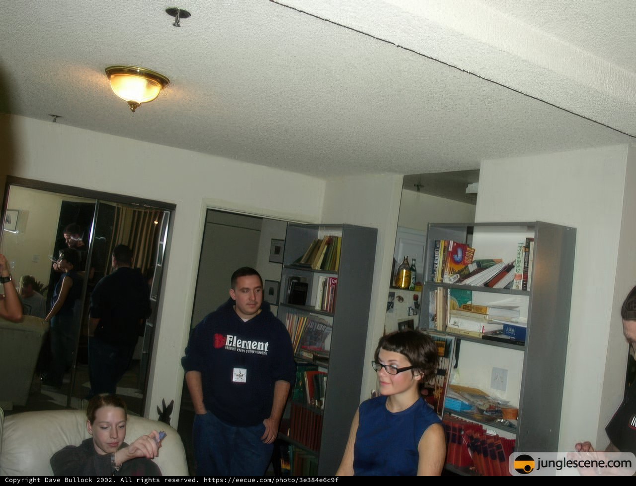 Group Portrait in a Cozy Living Room