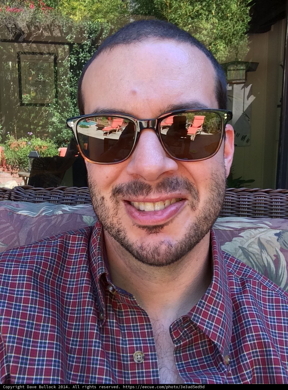 Sunglasses and Plaid Shirt