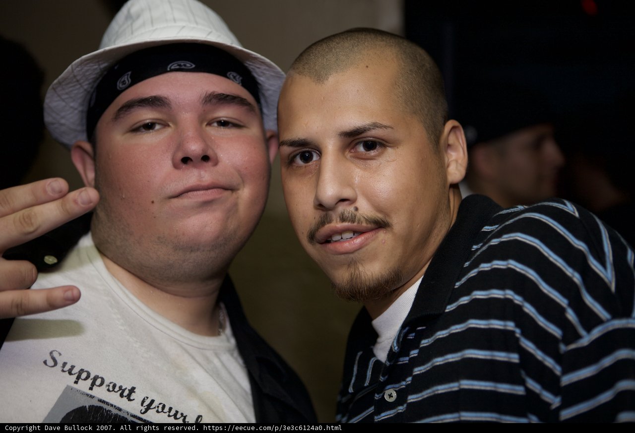 Two Friends Strike a Pose