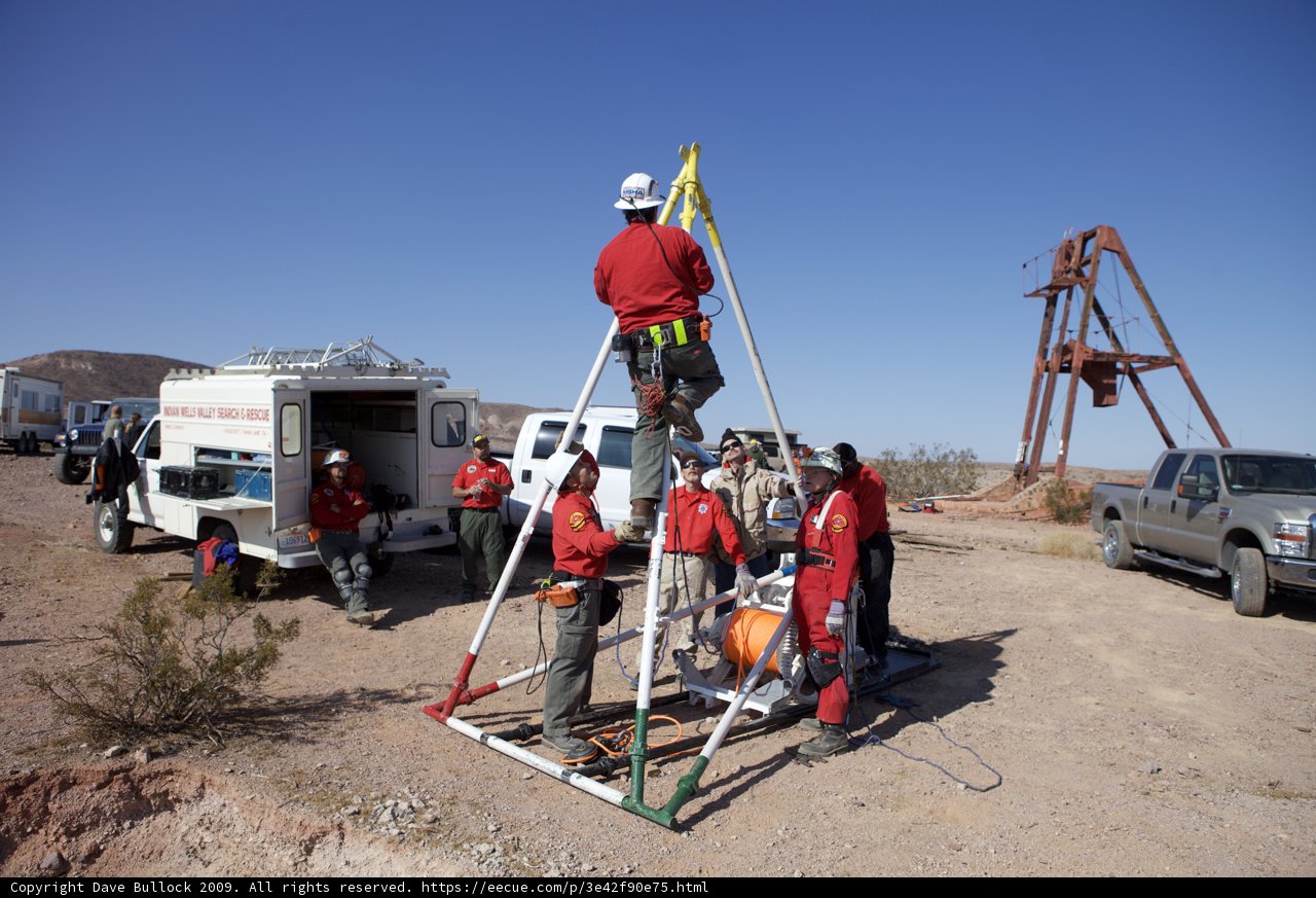 Mine Rescue Team and Vehicles