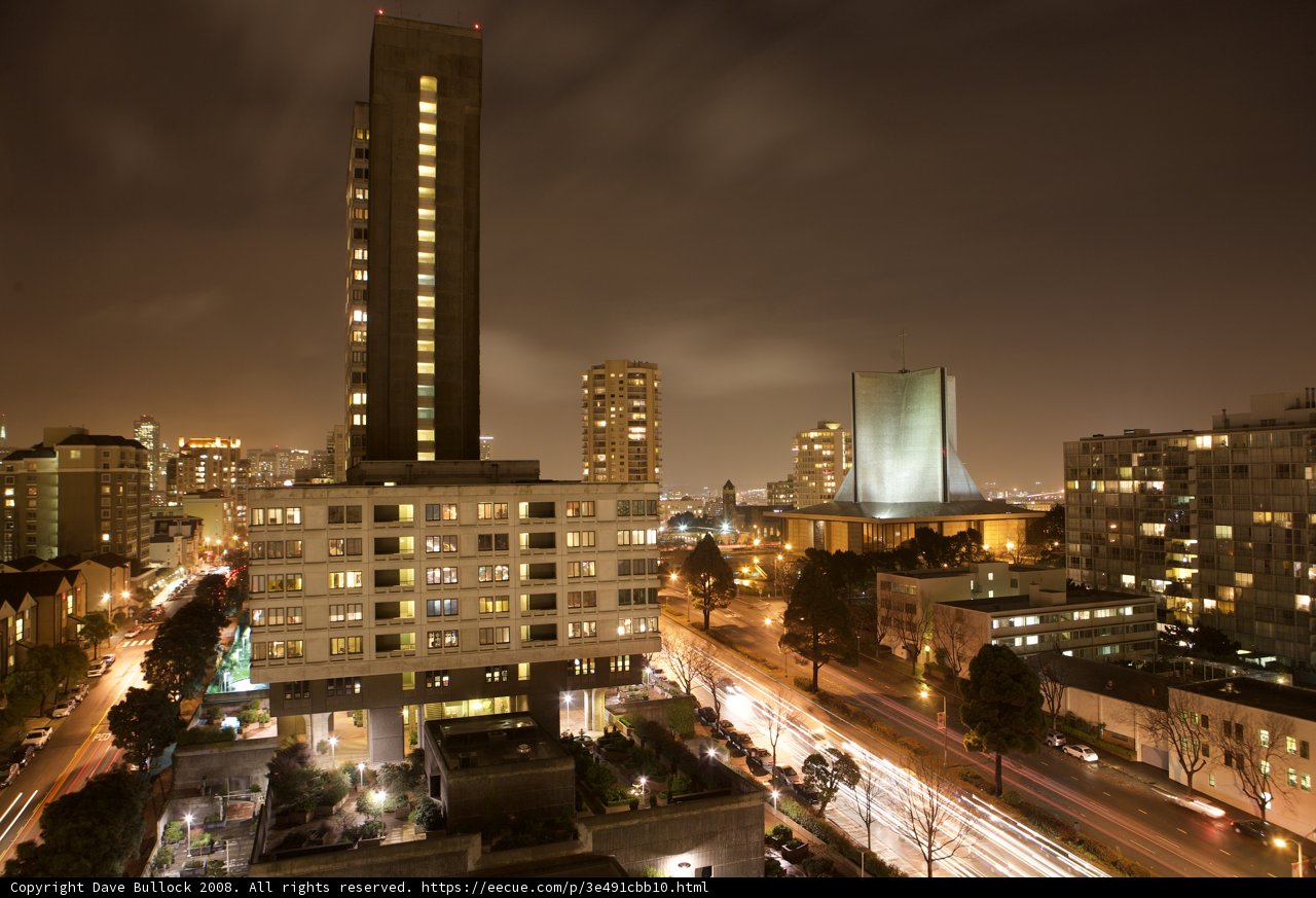 Cityscape of Metropolis at Night