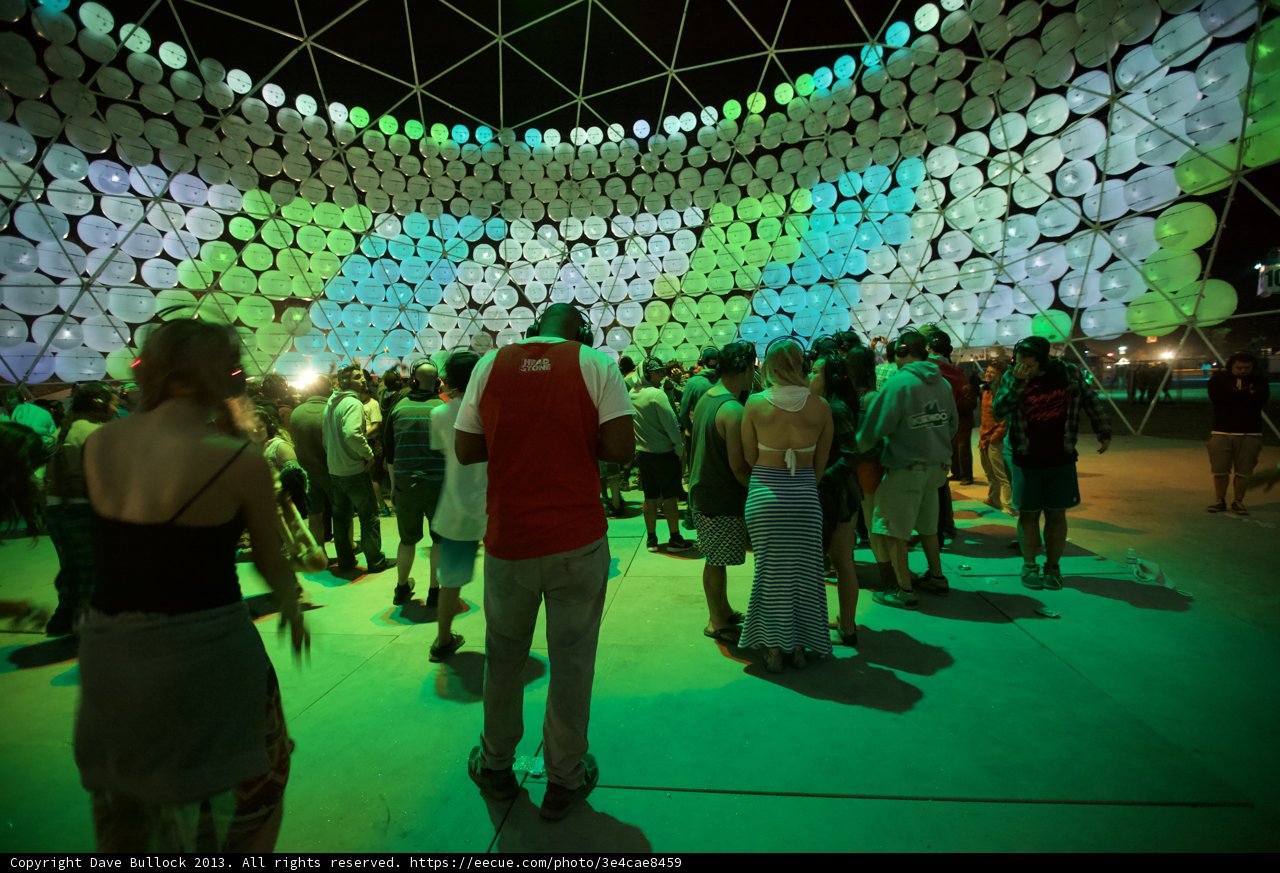 Colorful Dome Crowd at Coachella