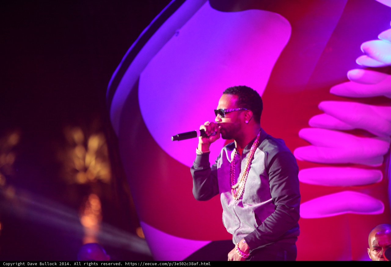 Solo Performance under Purple Lights