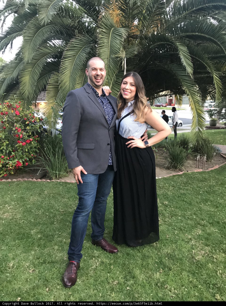 Formal Attire and Palm Trees