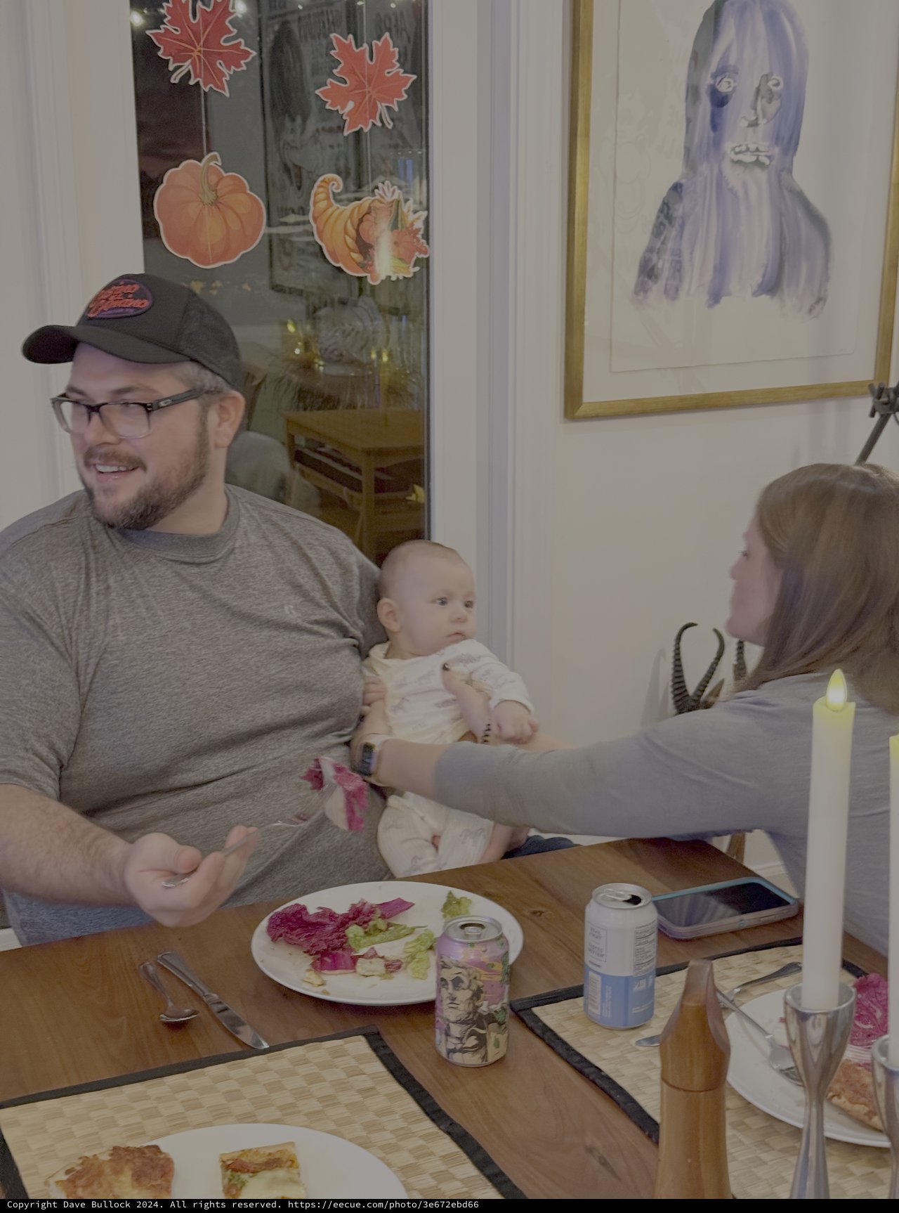 Family Dinner with Baby at Home