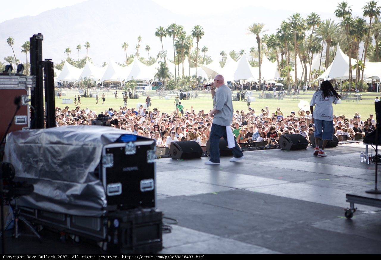 Man on Stage at 2007 Coachella Concert