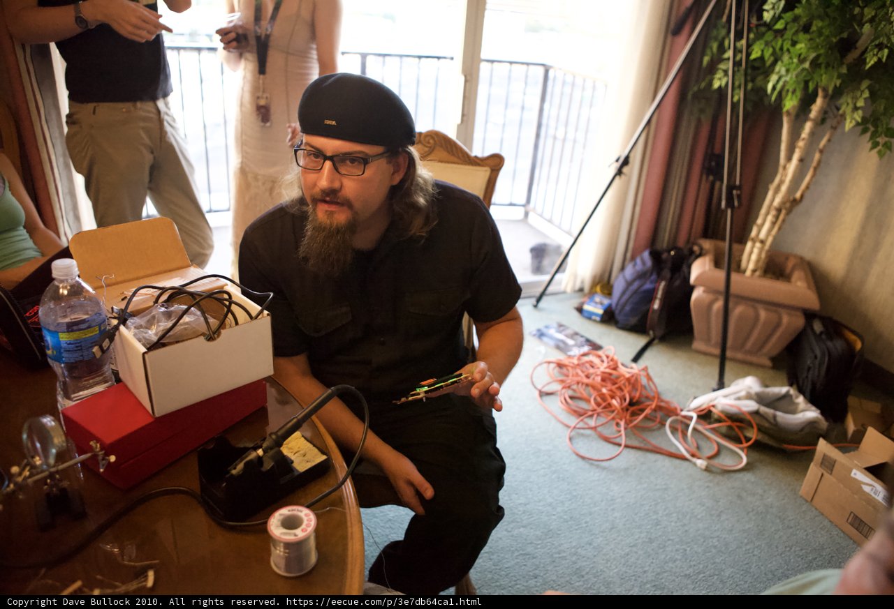 Bearded Man at Wooden Table