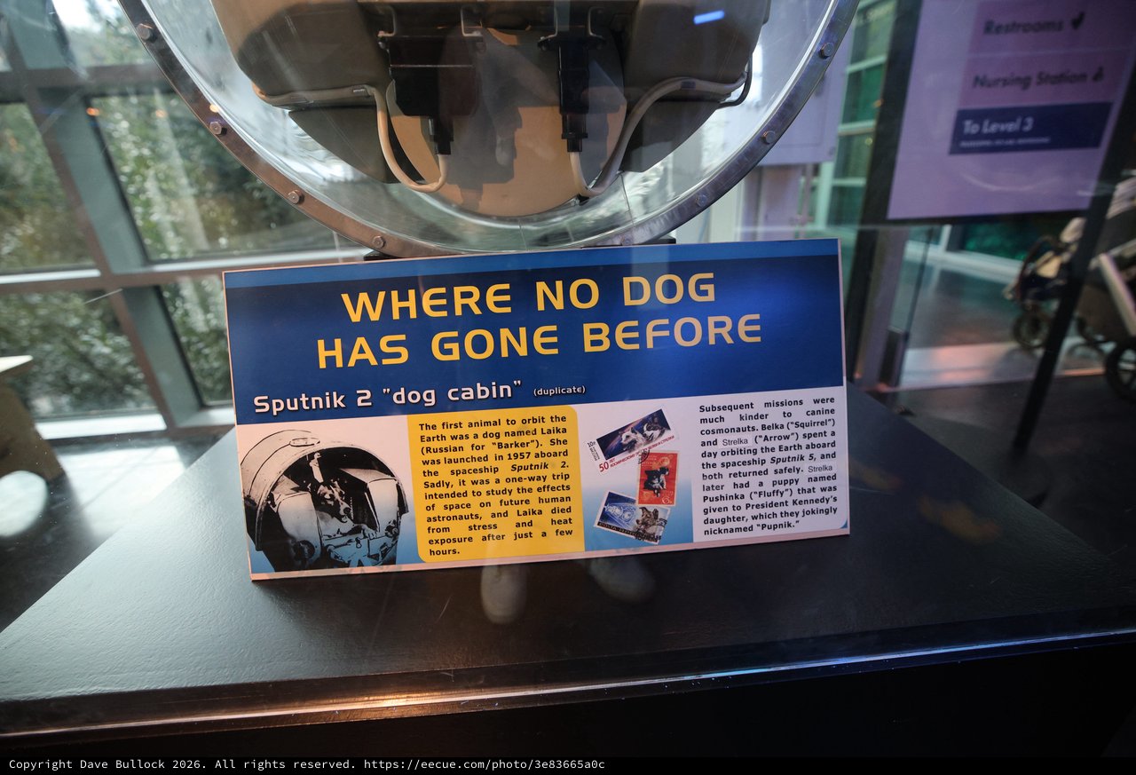 Sputnik 2 Dog Cabin Exhibit - Space Exploration History