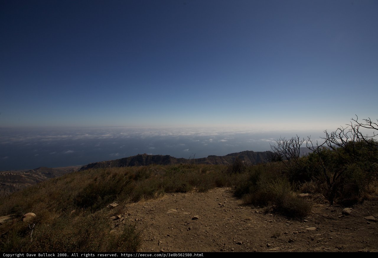 Summit View of the Vast Ocean