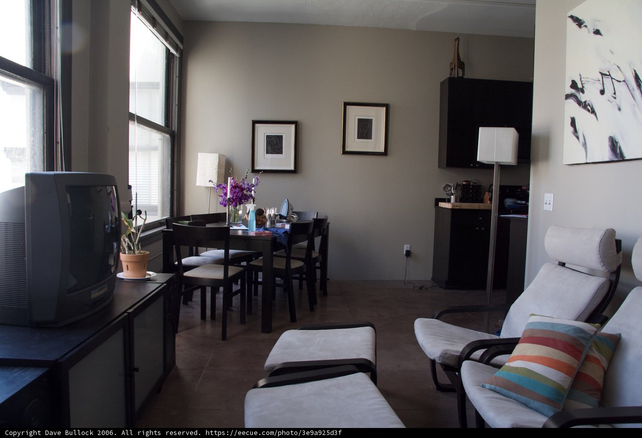 Cozy Living Room with Table and Chairs