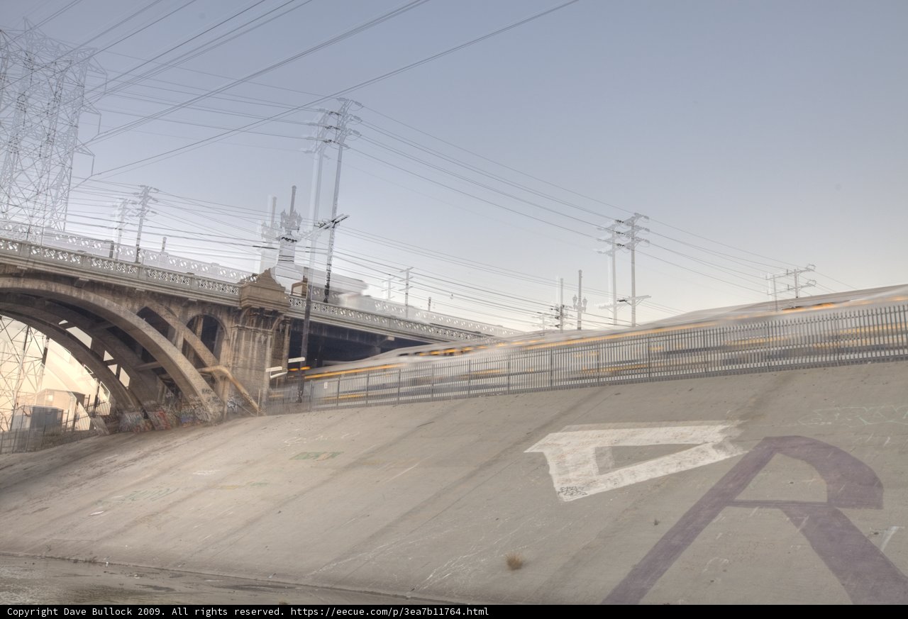 Train on a River Bridge