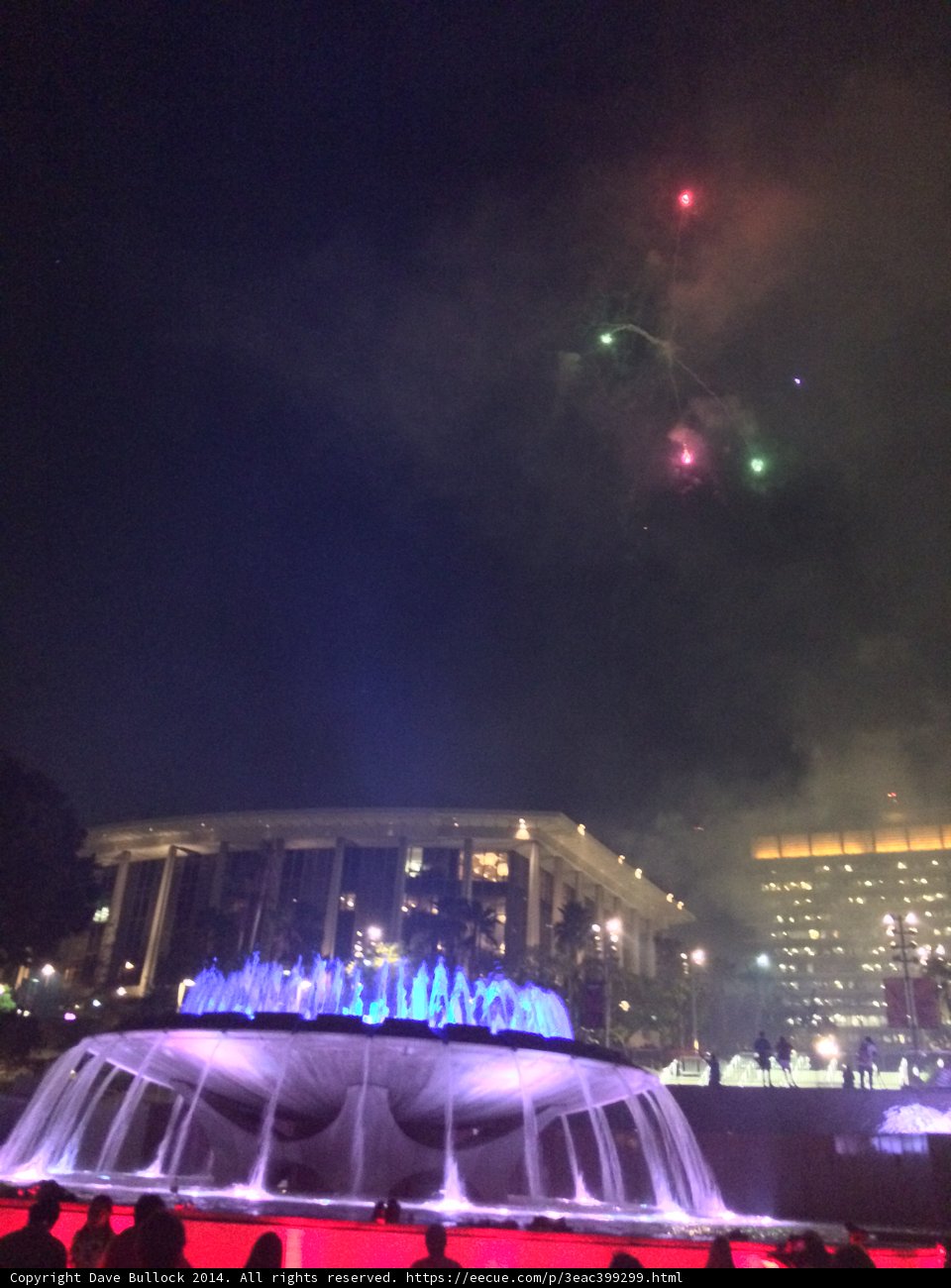 Fireworks Light Up the Night Sky Over Civic Center Mall