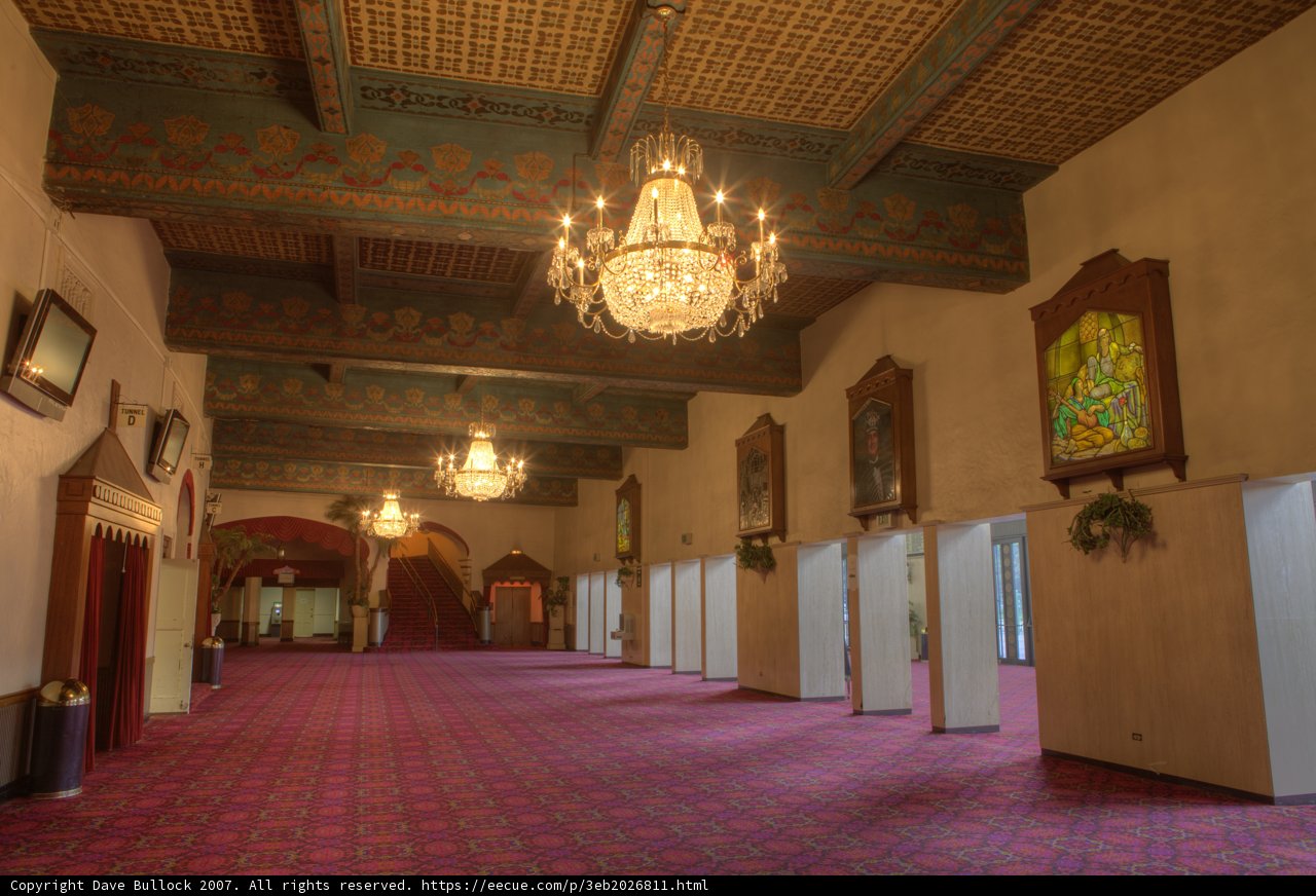 Grandeur of the Lobby in Old Theater