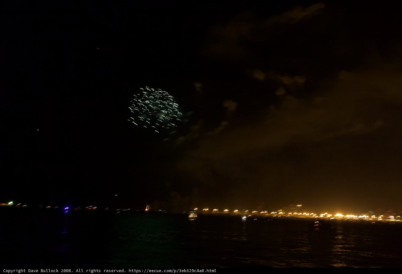 Fourth of July Fireworks on the Water
