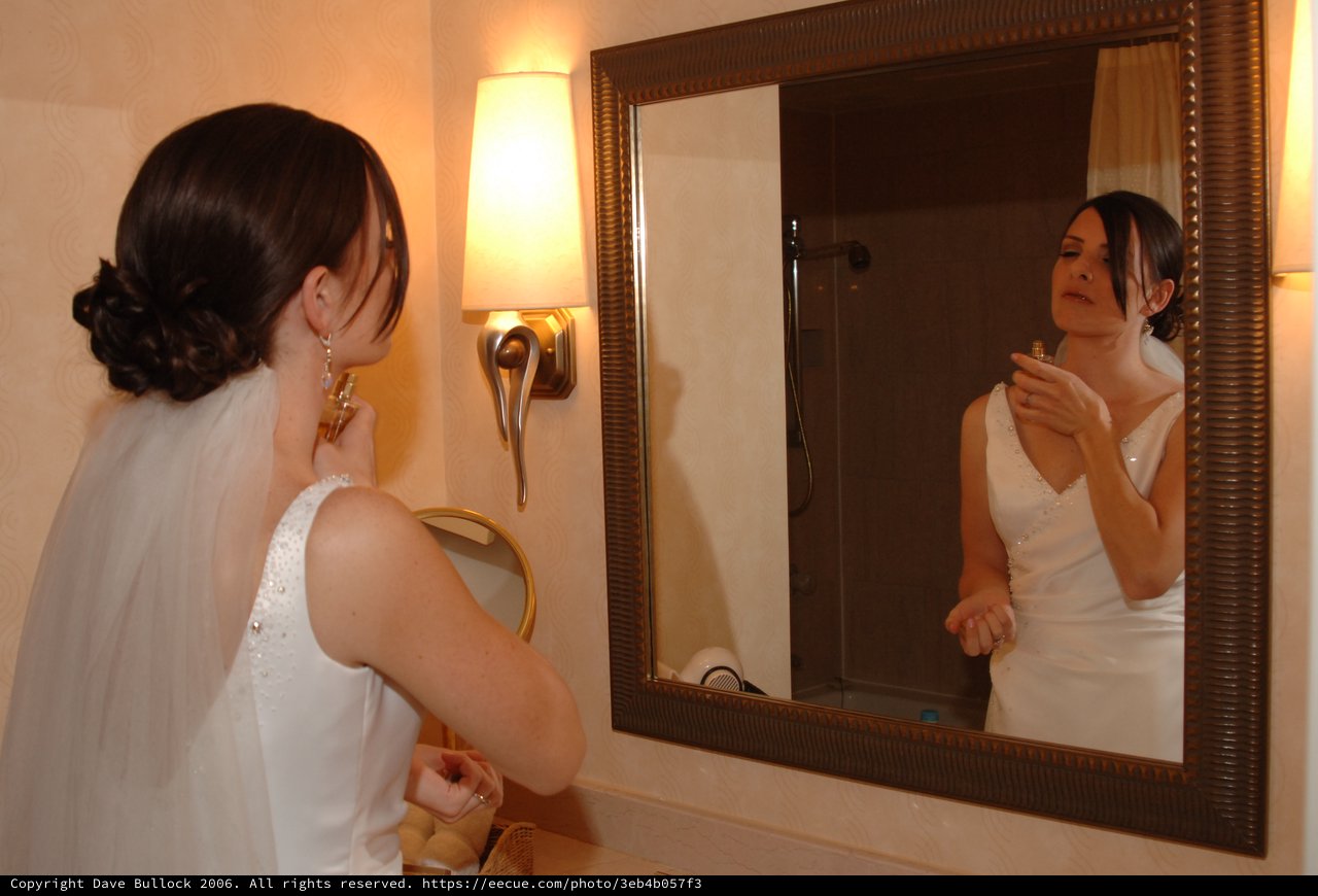 Bride Getting Ready Before Her Wedding Day