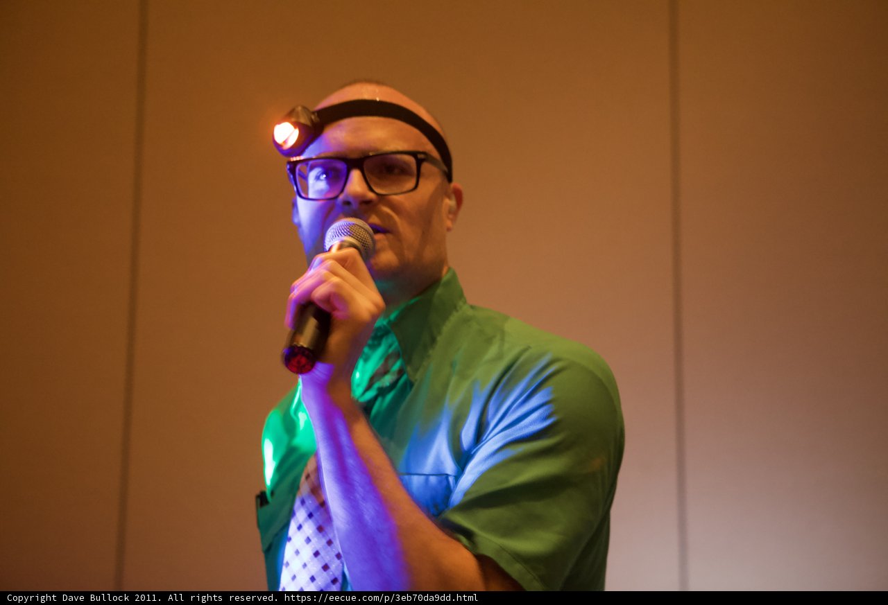 Mic Man in Green Shirt