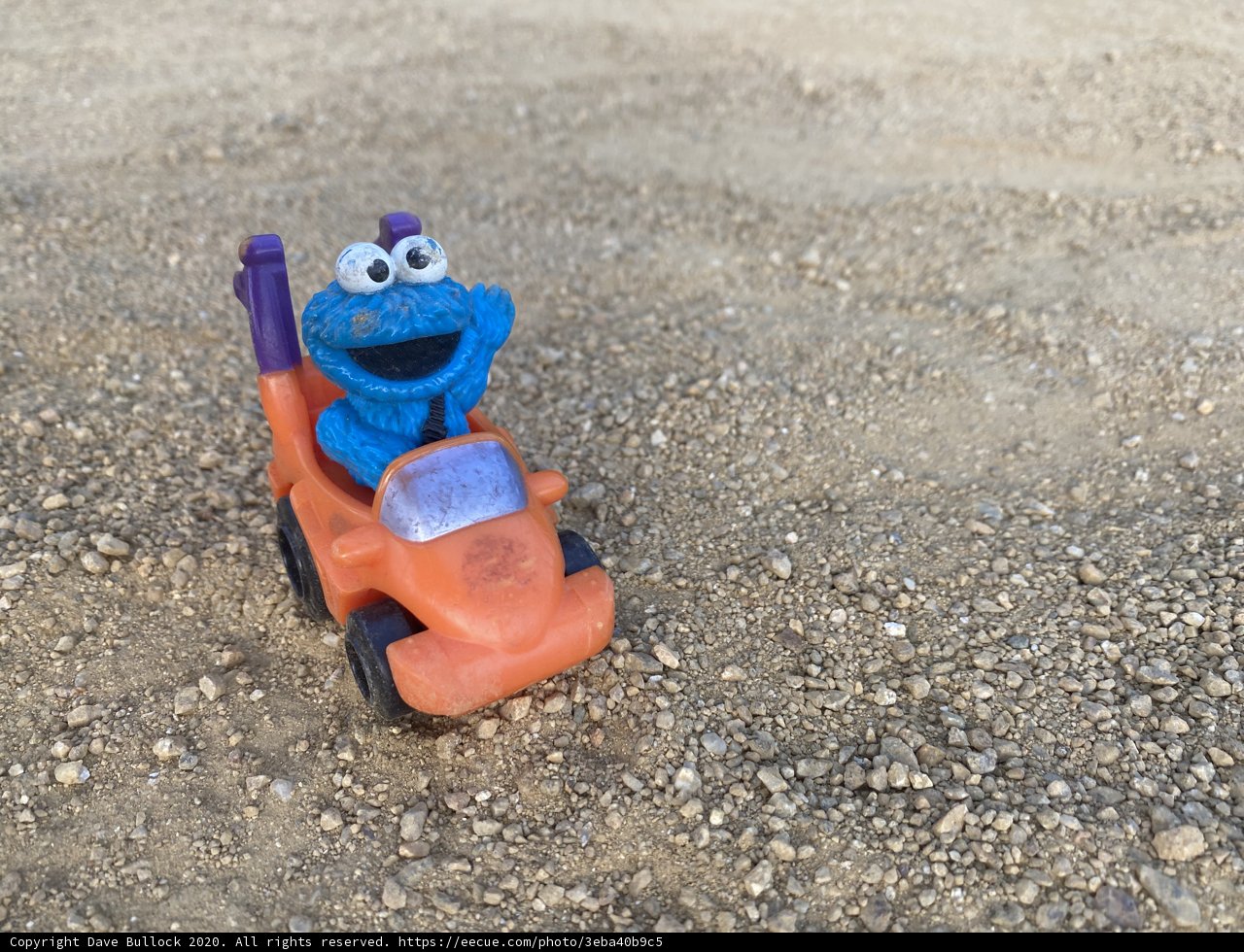 Cookie Monster Car on the Road