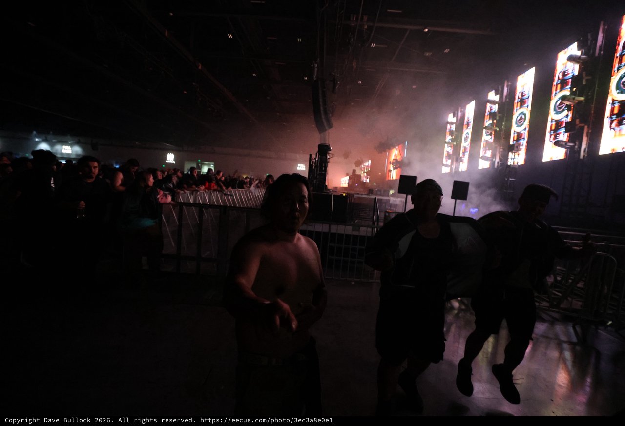 Crowd Surfers Rush Through Wobbleland Festival Pit