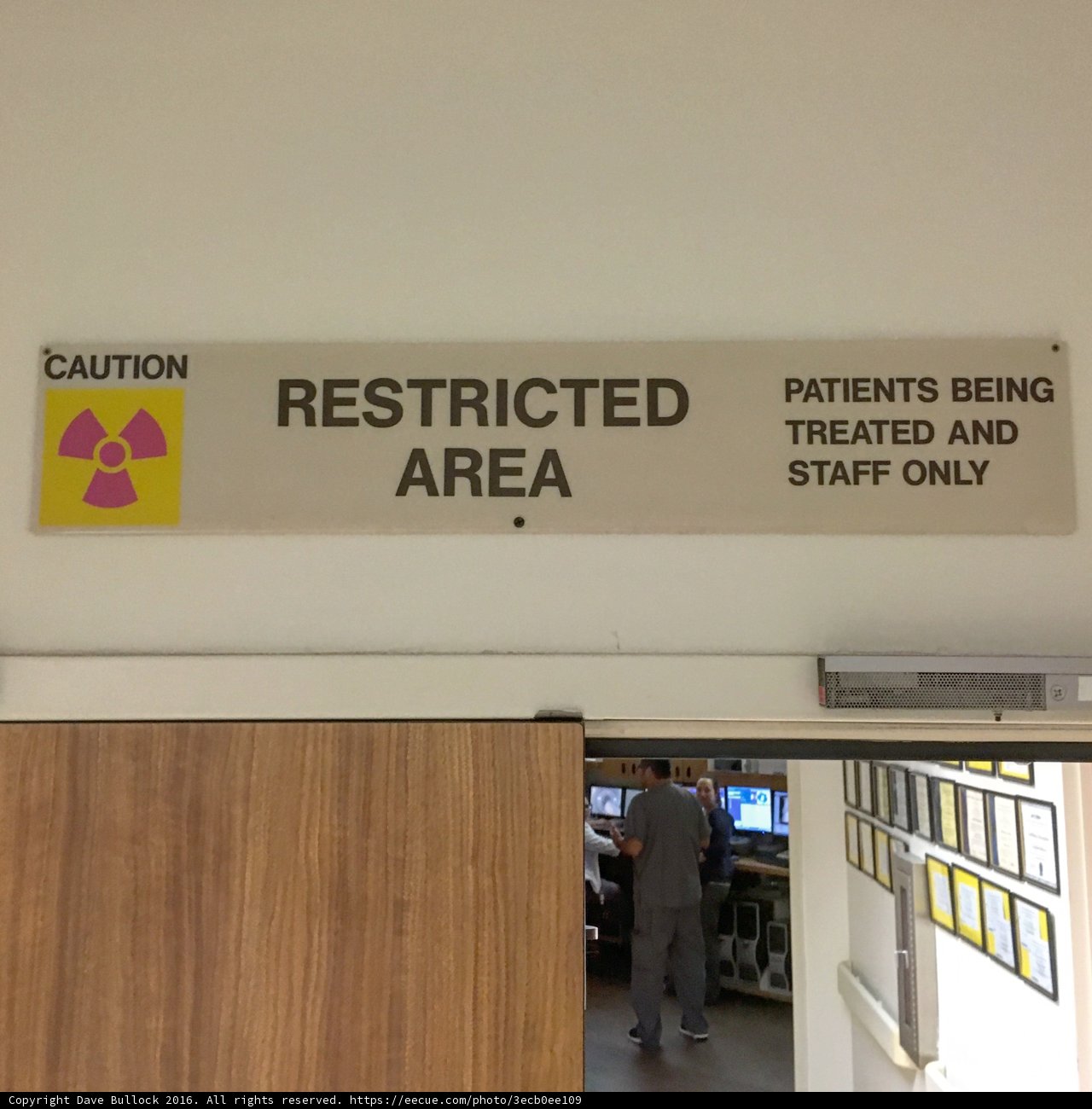 Restricted Area Sign at Long Beach Medical Center
