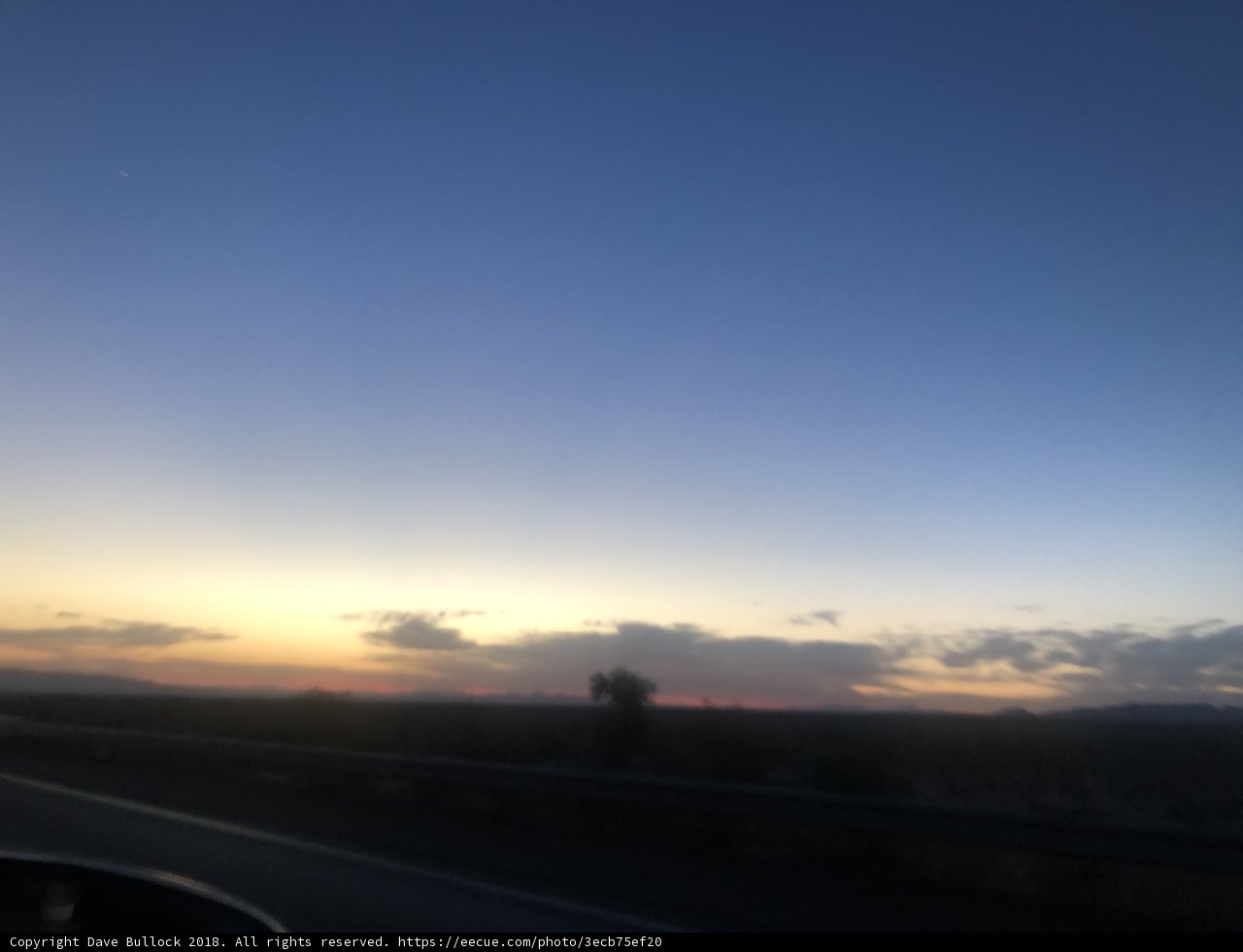 Driving into the Sunset