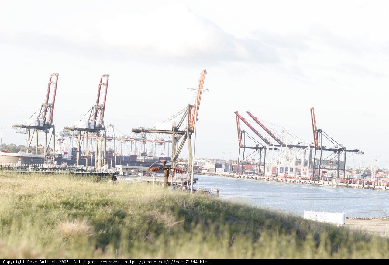 Construction Cranes at the Waterfront