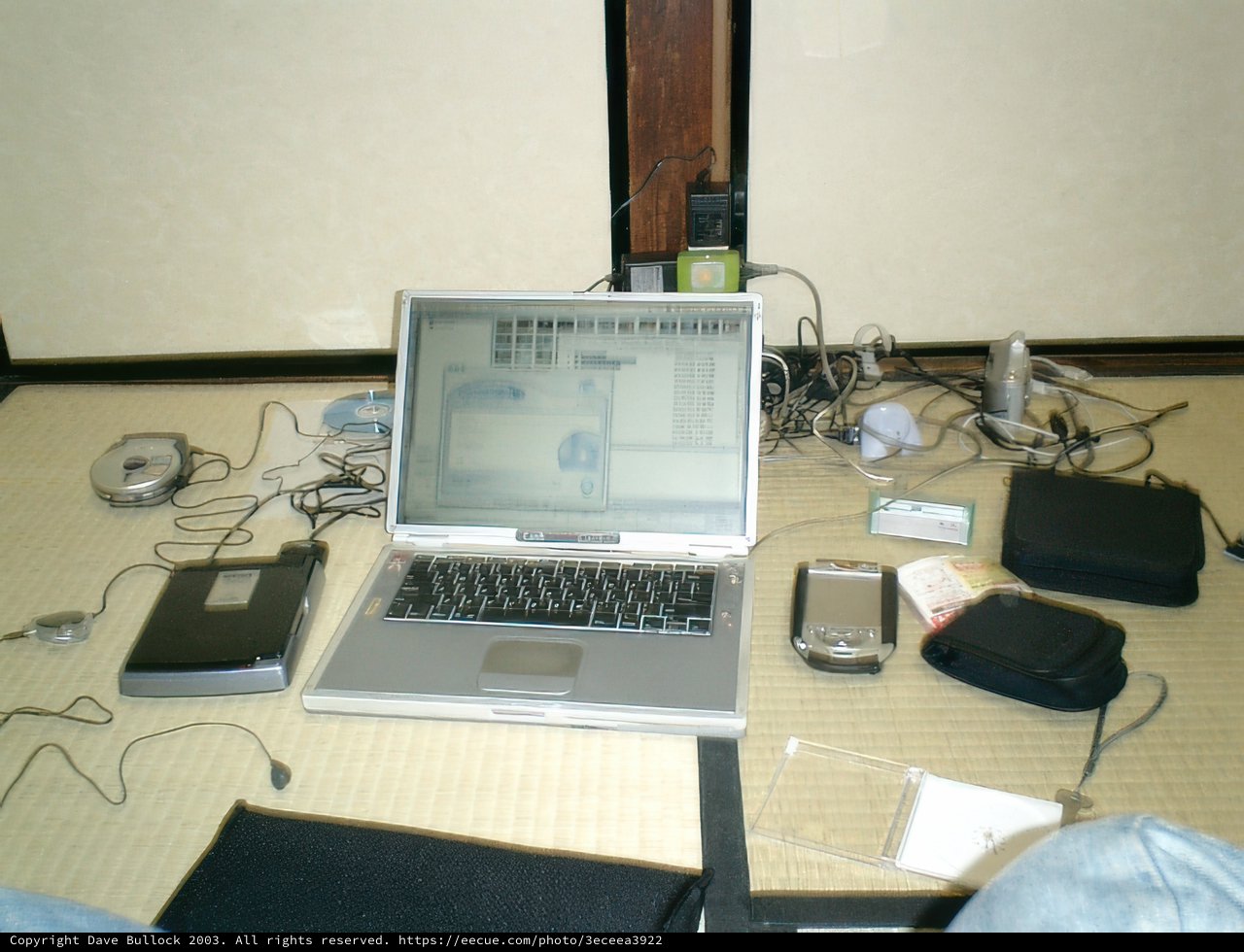 Two Laptops on a Tokyo Table