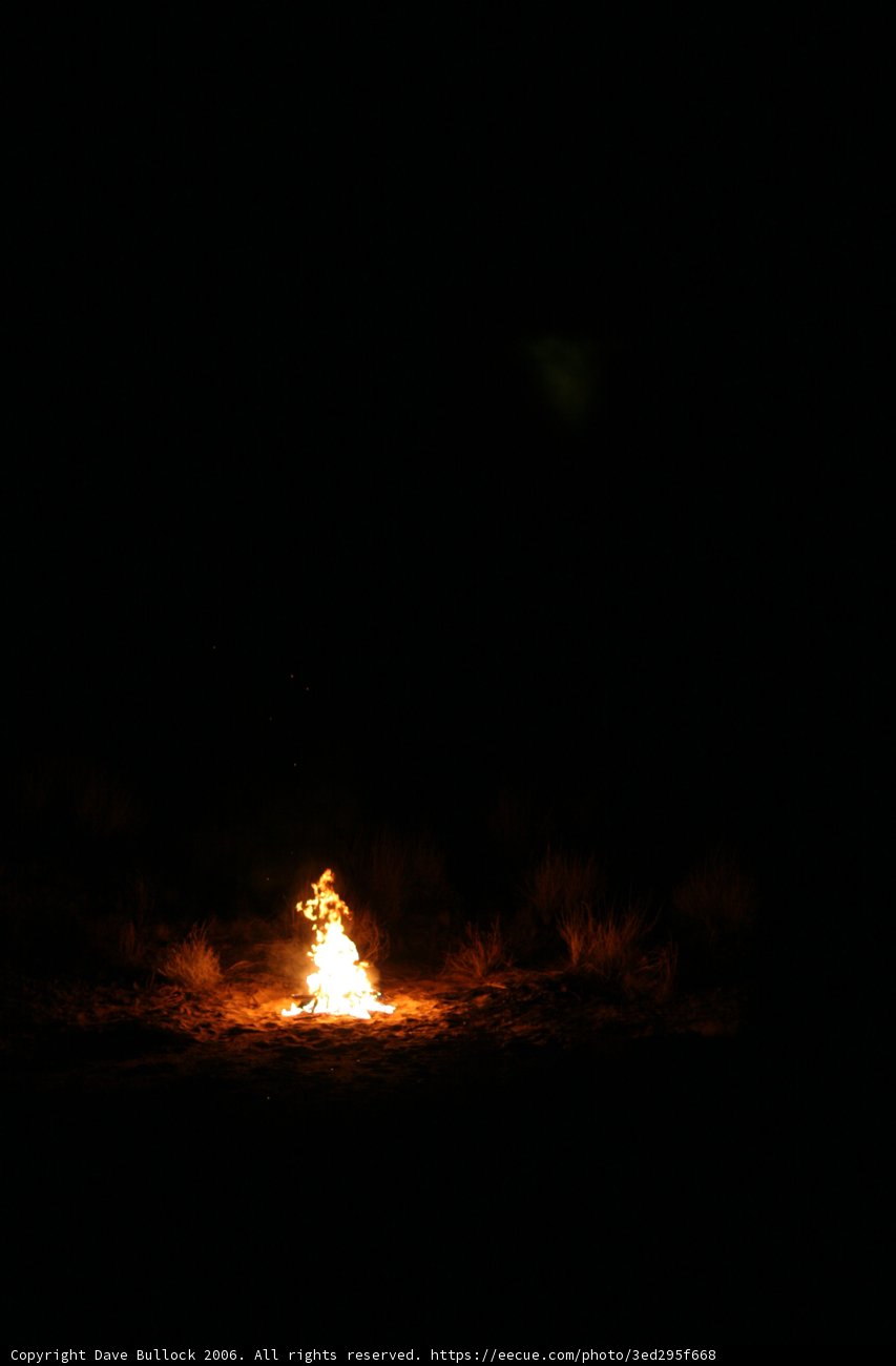 Blaze in the Night Sky