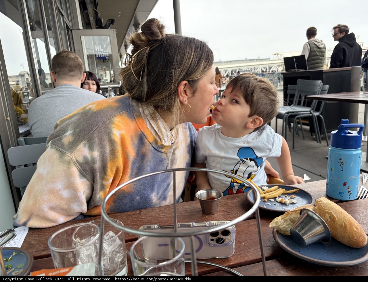 A Tender Moment Over Lunch