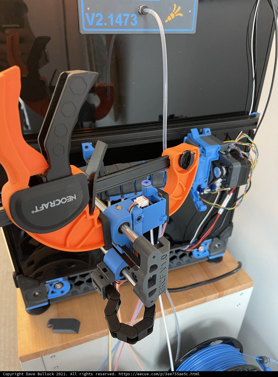 3D Printed Device with Cable Attached