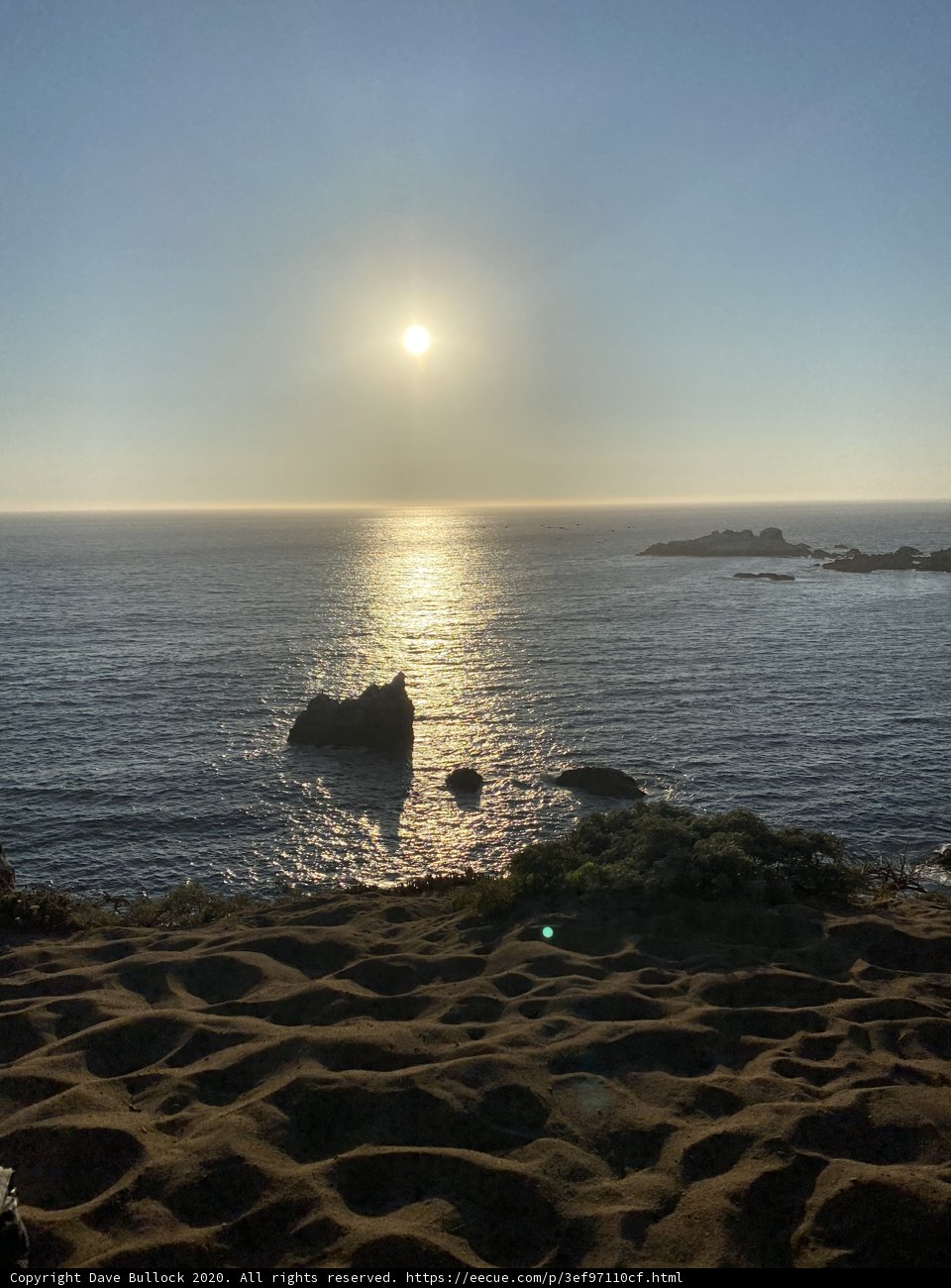 Sunset over the Jenner Coastline