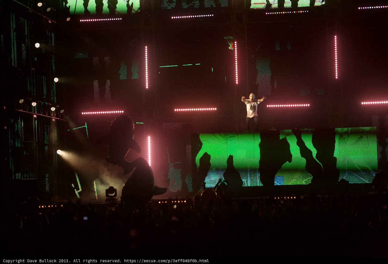 Moby Rocks the Stage at Coachella