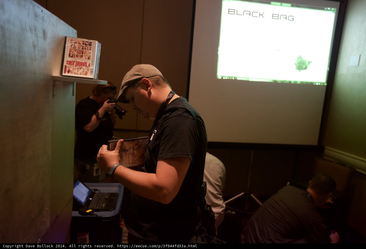 Tech-savvy businessman at Defcon 22