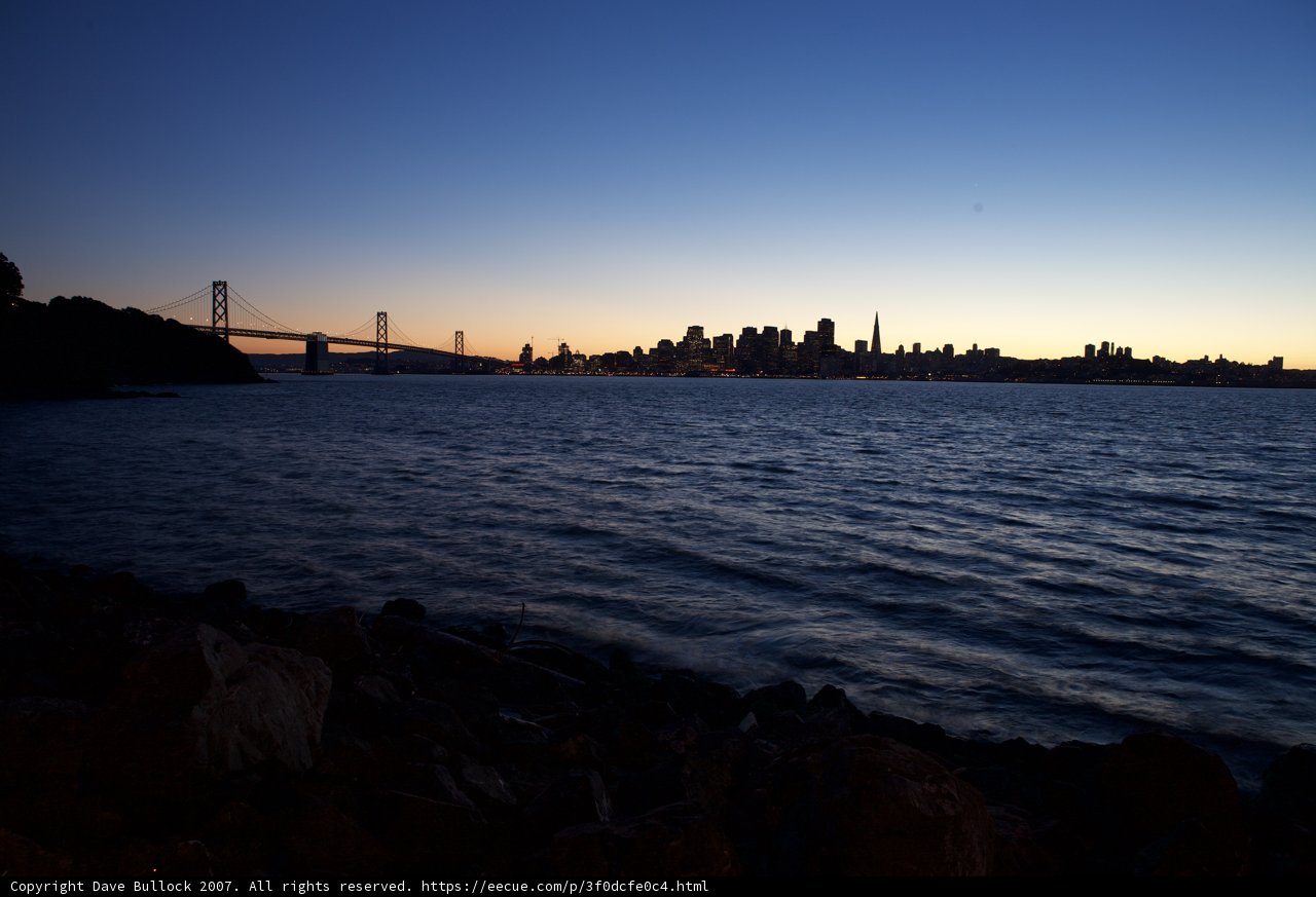 Dusk Over the Bay Bridge