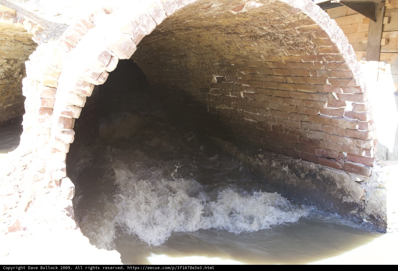 Brick Crypt with Flowing Water