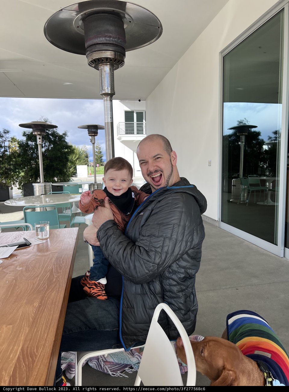 Father and Son Breakfast Time
