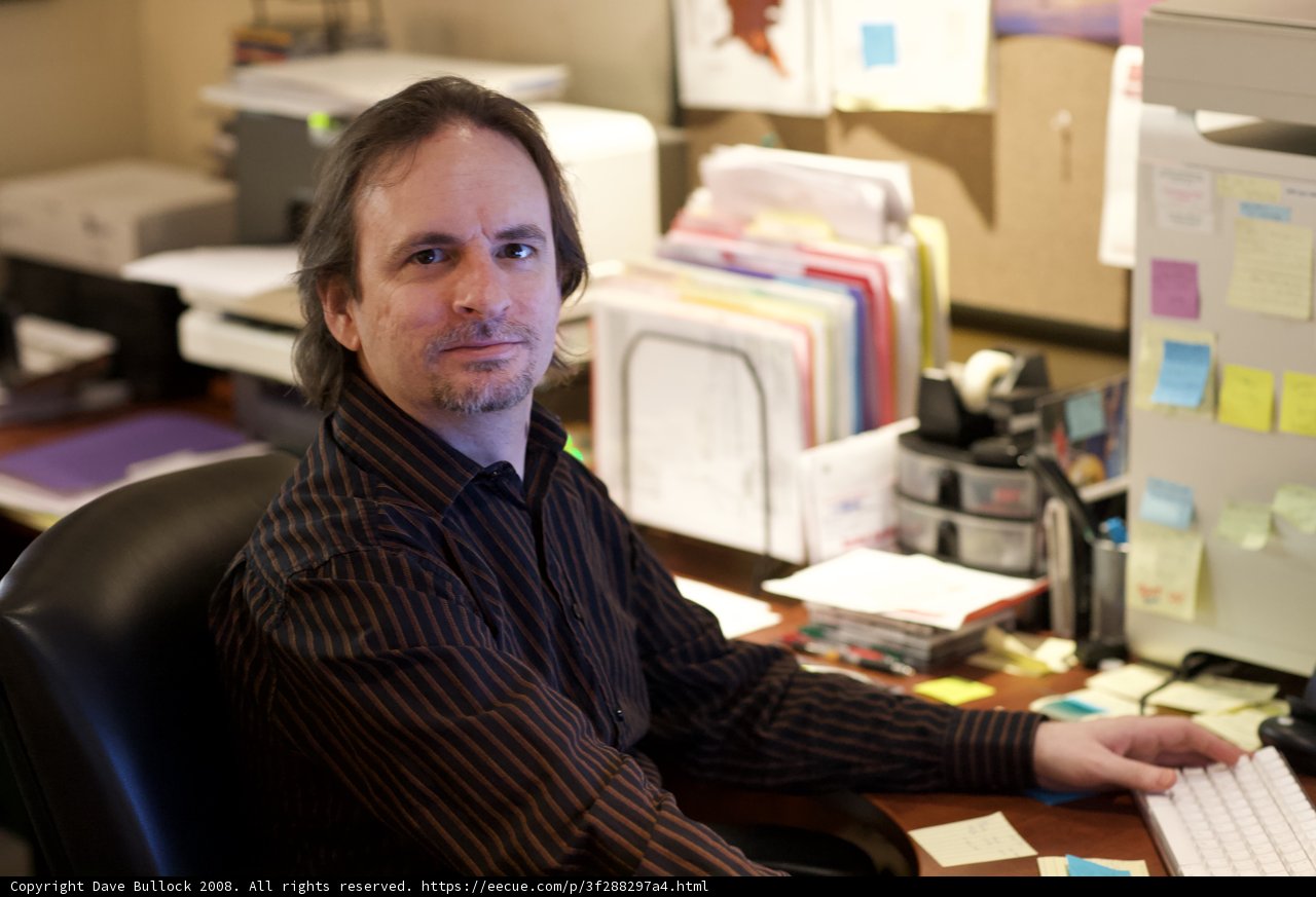 Michael R at His Workstation