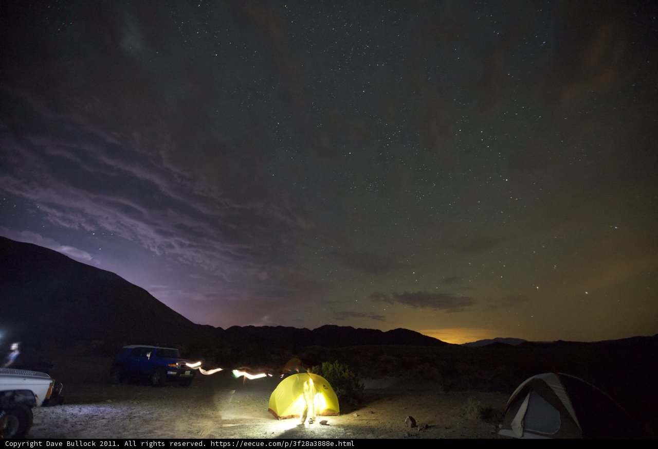 Illuminated Mountain Tent