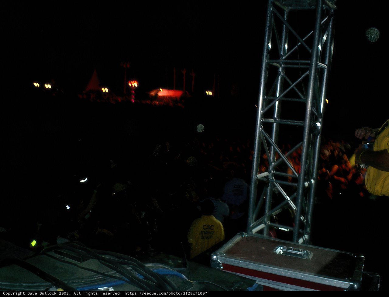Rocking the Night Away Caption: A man stands on stage with a microphone and electrifies the crowd with a stunning performance during Coachella Day 2. The starry night sky adds to the magical ambiance of the outdoor concert.