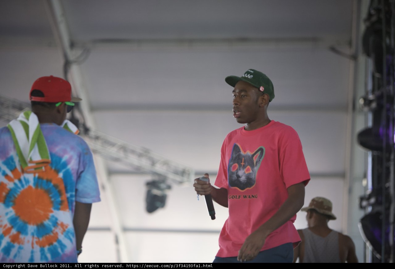 Tyler, The Creator and two friends rock tie dye at Coachella