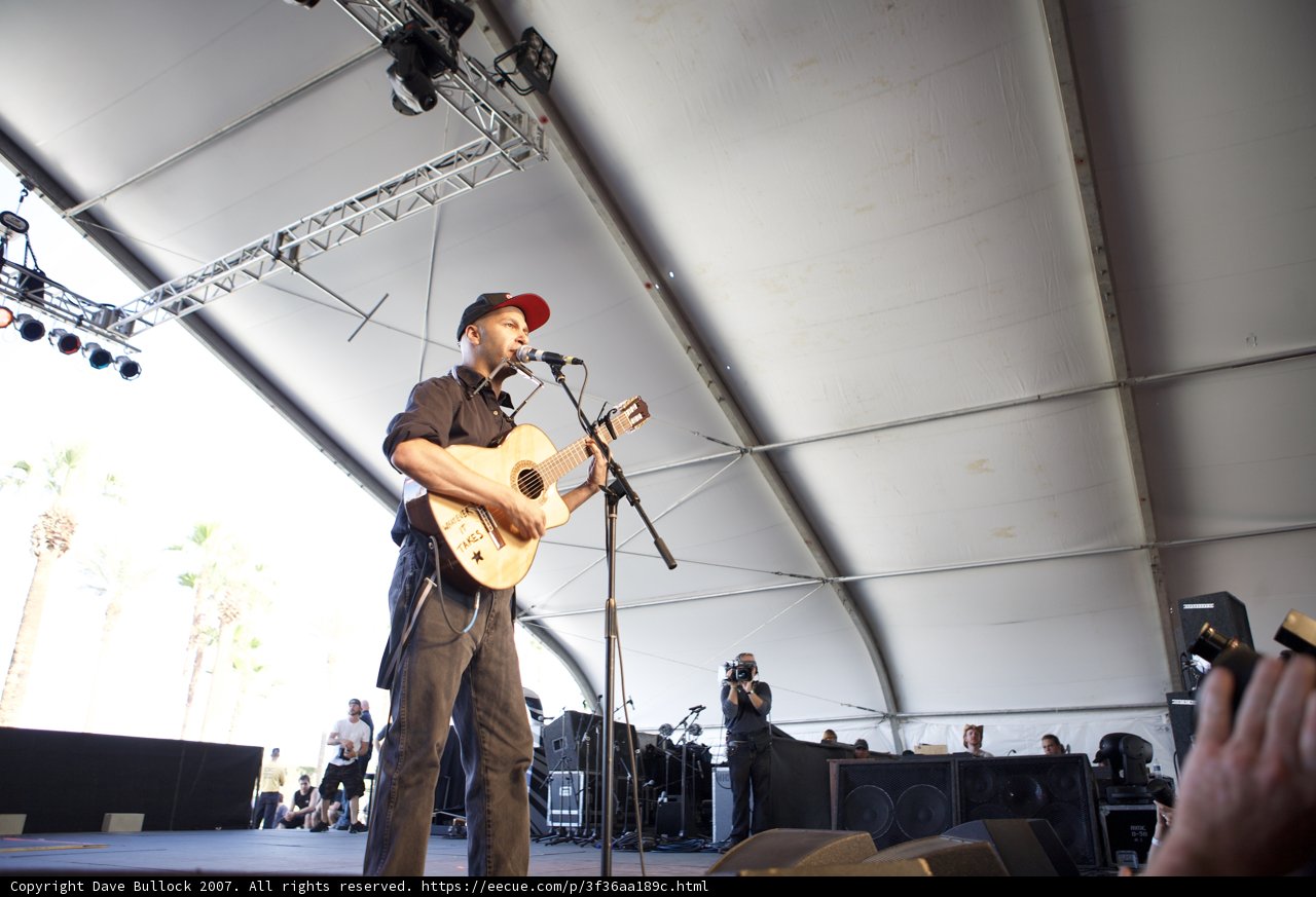 Tom Morello Rocks the Stage at 2007 Coachella Music Festival