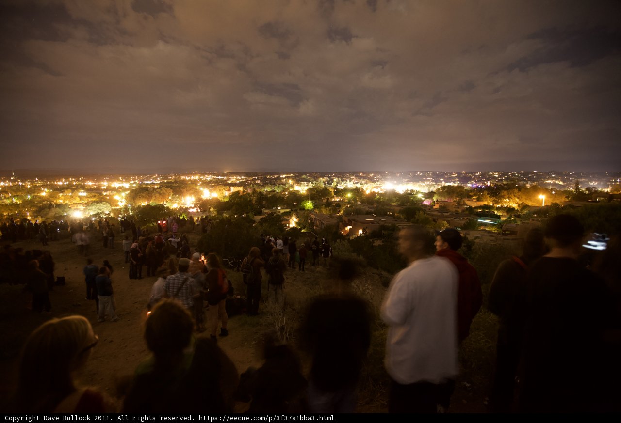 City of Santa Fe Shines Bright at Night