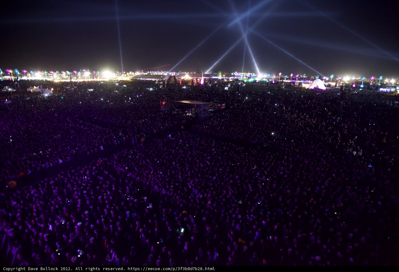 Illuminated Crowd at Coachella