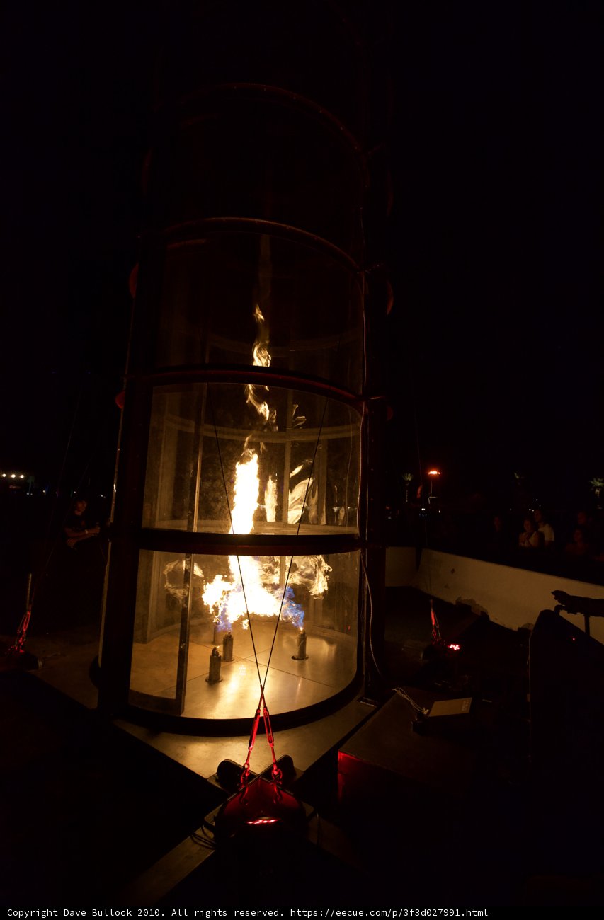 Blaze of Light in Glass Tower