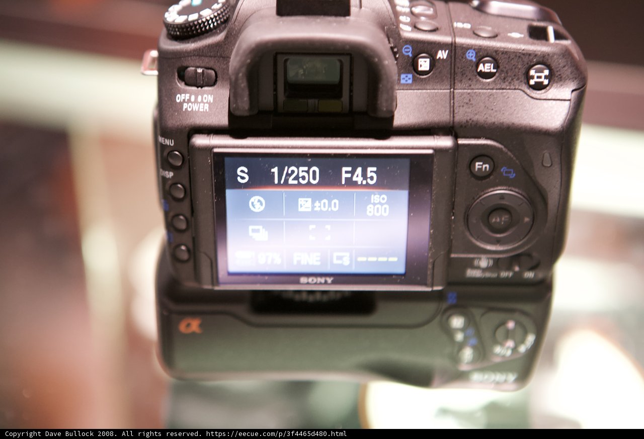Time Display on Digital Camera